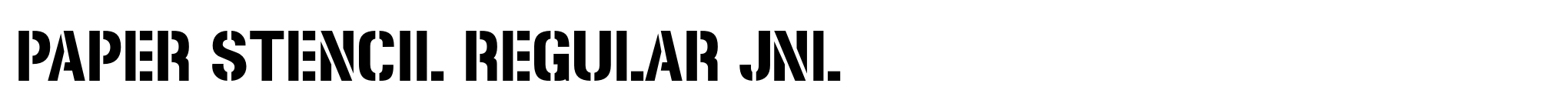 Paper Stencil Regular JNL image